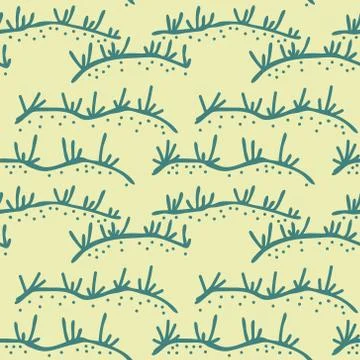 Seamless grass pattern Stock Illustration