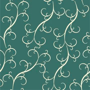 Seamless grass pattern. Vector background grass. Stock Illustration