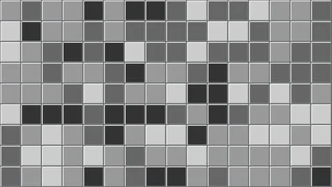 Seamless Gray Mosaic Square Tile Texture Background Stock Illustration