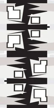 Seamless Gray Pointy Shapes Stock Illustration
