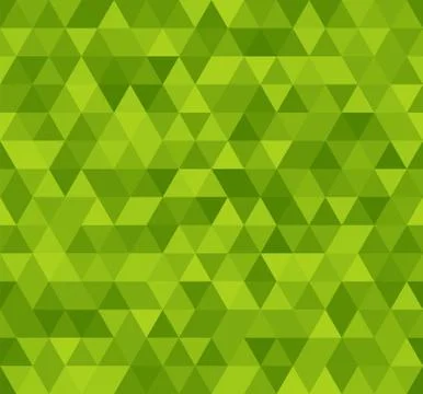 Seamless green abstract pattern. Geometric print composed of triangles and Stock Illustration