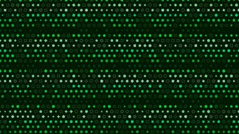 Seamless Green Abstract Tech Pattern Background Stock Illustration