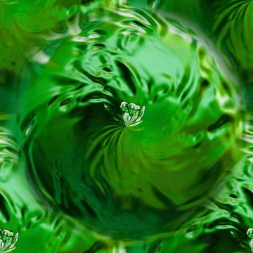Seamless green background with round textures. Beautiful wavy abstraction.  Stock Illustration