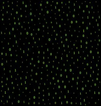 Seamless green binary virtual code イラスト素材
