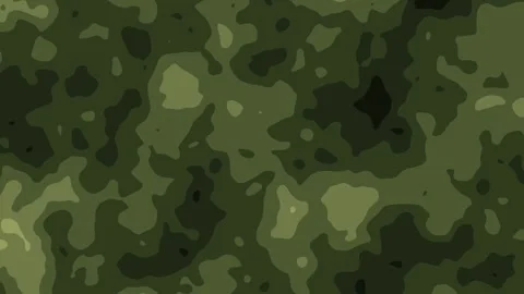 Seamless green camouflage pattern background Stock Footage 329220673