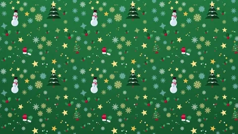 Seamless green Christmas pattern of trees Stock-Footage 348258721