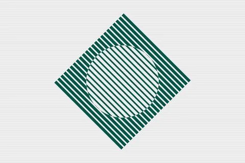 Seamless Green concept line texture on white background Stock Illustration