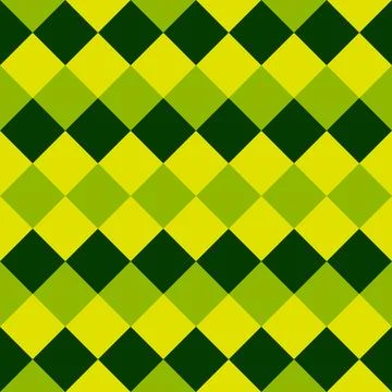 Seamless green diamond argyle checkered pattern. Stock Illustration