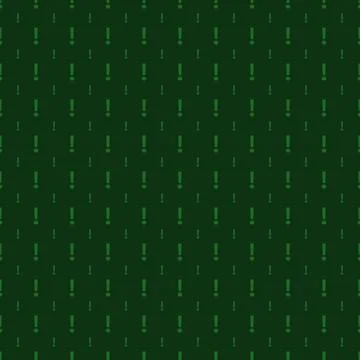 Seamless green exclamation mark pattern Stock Illustration