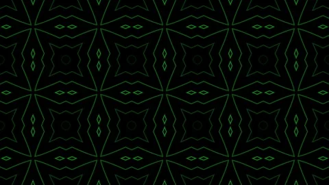 Seamless green geometric pattern animated over black background for digital.. Stock Footage 320104821