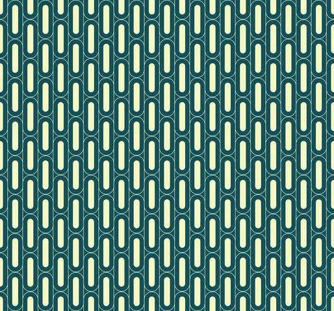 Seamless green geometric vertical rounded bold line pattern Stock Illustration