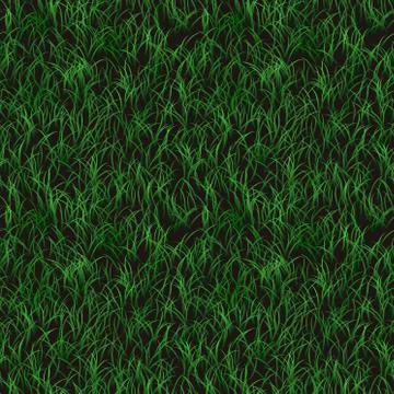 Seamless green grass pattern Stock Illustration