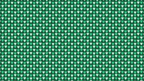 Seamless green heart pattern background design Stockillustratie
