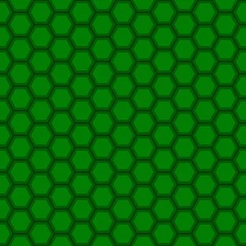 Seamless green hexagon pattern Stock Illustration