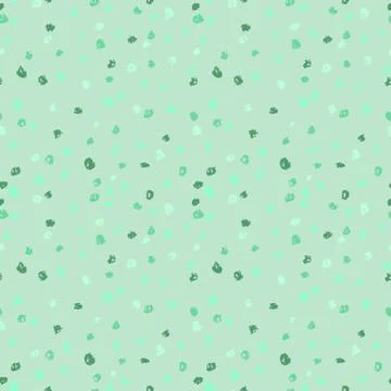 Seamless green ink dots pattern. Vector grunge background. Vector illustration Stock Illustration