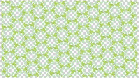 Seamless Green Leaf Pattern Decorative Background イラスト素材