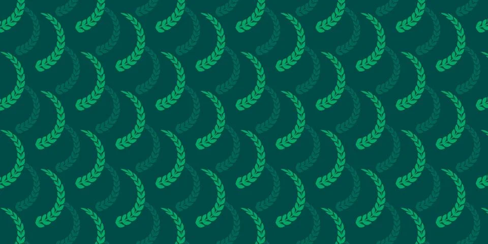 Seamless Green Leaf Pattern for Nature and Botanical Backgrounds Stock Illustration