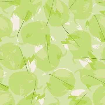 Seamless green leafs pattern background , greeting card or fabric Stock Illustration