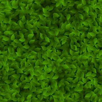Seamless green leaves pattern spring or summer fresh background. EPS 10 스톡 일러스트
