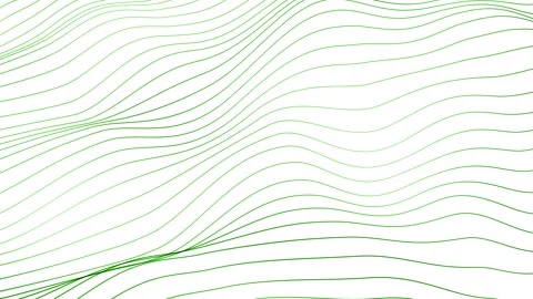 Seamless green line pattern wave animation Video stock 251737445