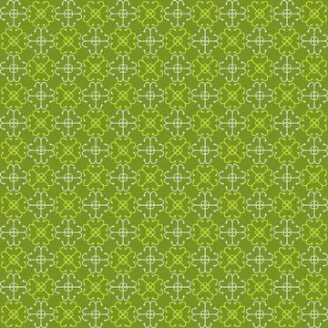 Seamless green pattern with bright green and white abstract elements Stock Illustration