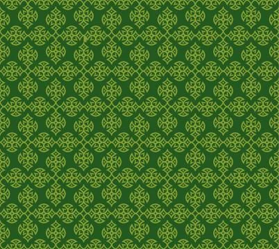 Seamless green pattern Stock Illustration