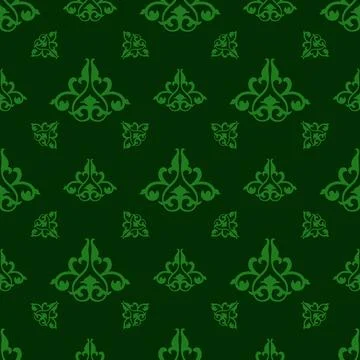 Seamless green pattern patterns on a green background Stock Illustration