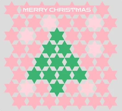 Seamless Green Plaid Pattern with Stylized Holly and Leaves Stock Illustration