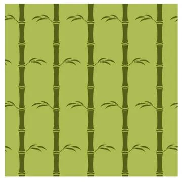 Seamless green reed Stock Illustration