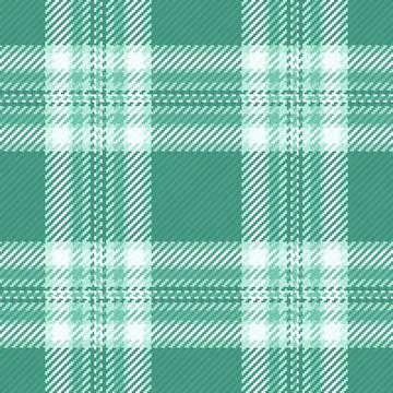 Seamless green tartan plaid pattern featuring a classic checkered fabric text Stock Illustration