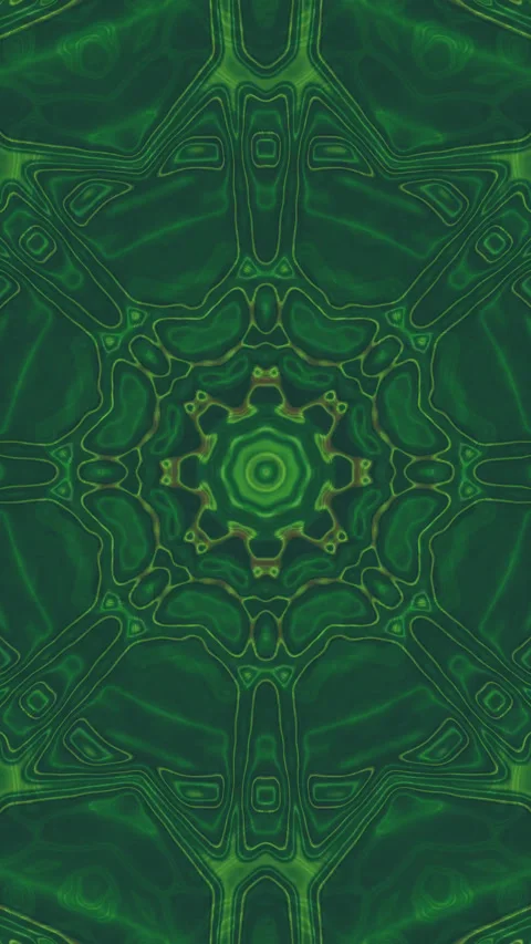 Seamless green tunnel loop featuring vibrant patterns and dynamic movements.. Stock Footage 321264354
