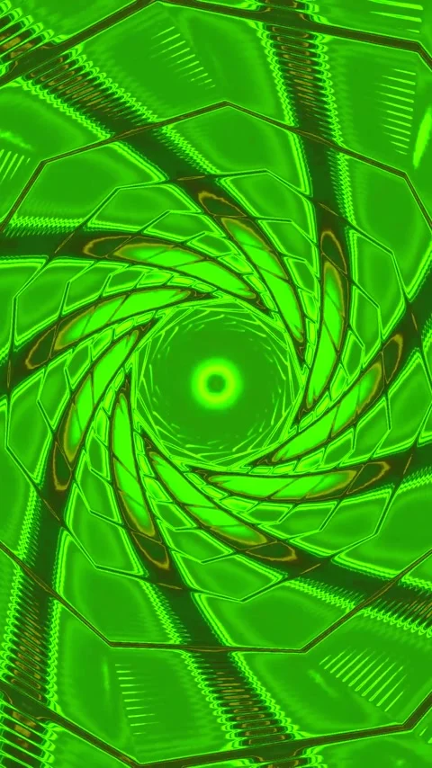 Seamless green tunnel loop for visual entertainment and relaxation Stock Footage 321269780