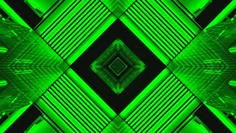 Seamless green tunnel video loop creates a mesmerizing screensaver experien.. Stock Footage 319431838