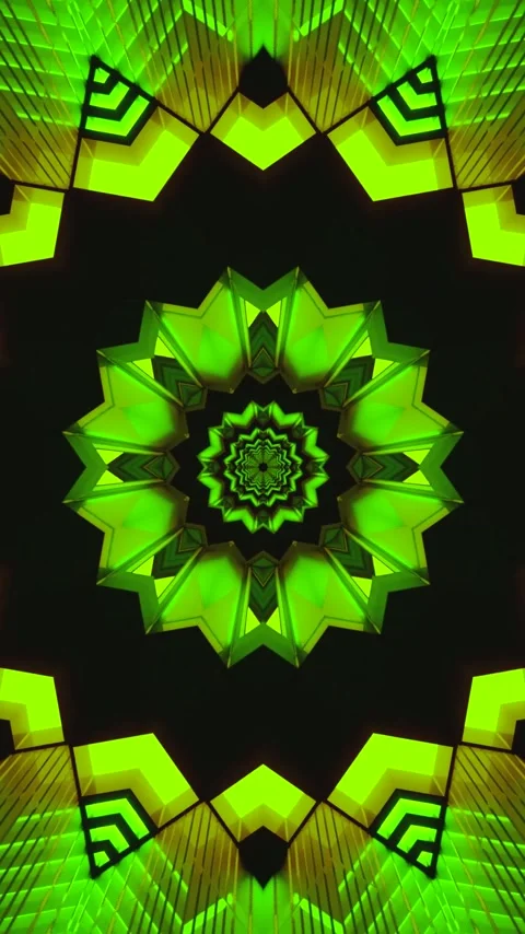 Seamless green tunnel video loop creating an immersive visual experience Stock Footage 319662990