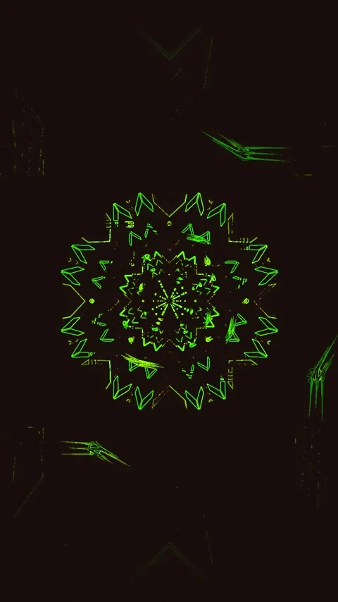 Seamless green tunnel video loop for immersive visual experience Stock Footage 321262659