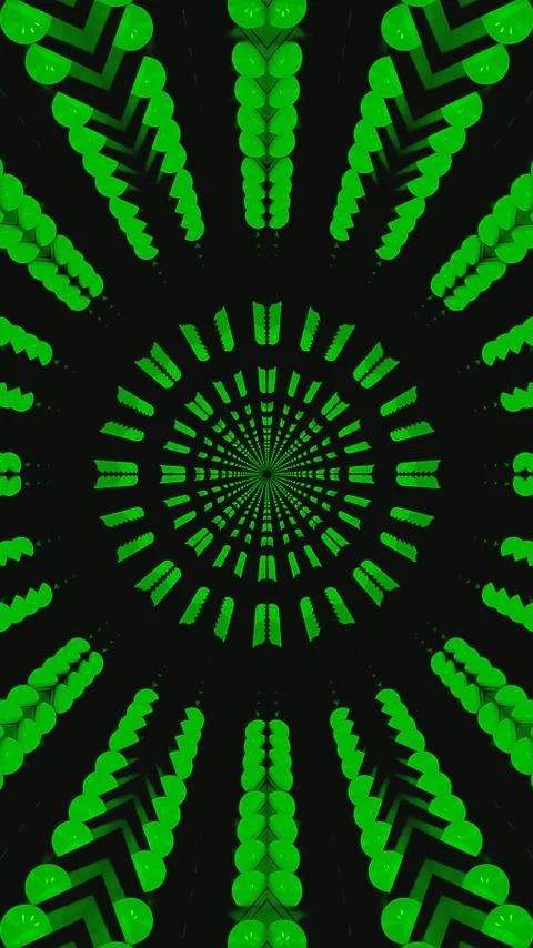Seamless green tunnel video loop for immersive screensaver experience Stock-Footage 321266720