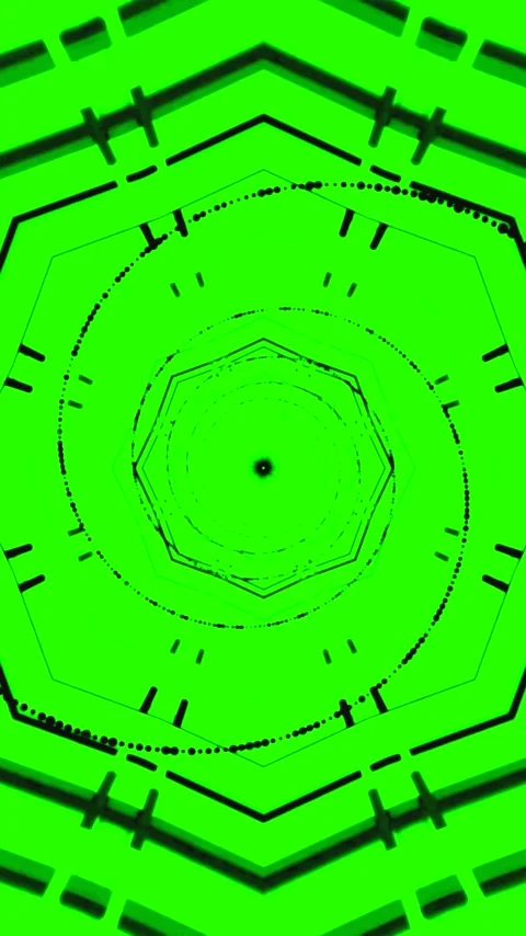 Seamless green tunnel video loop for visual entertainment screensaver Stock Footage 321570599