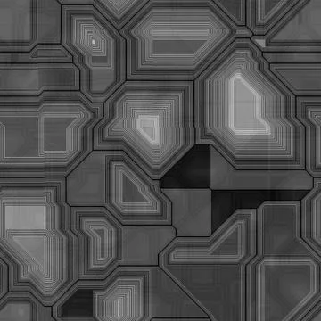 Seamless greyscale pattern inspired by computer circuit Stock Illustration