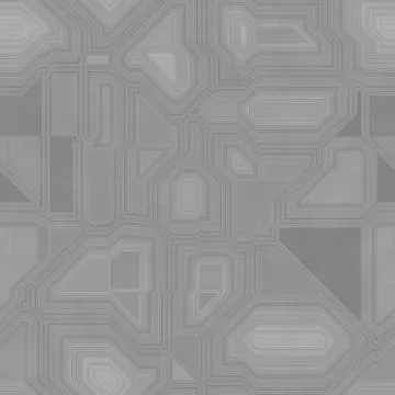 Seamless greyscale pattern inspired by computer circuit Stock Illustration
