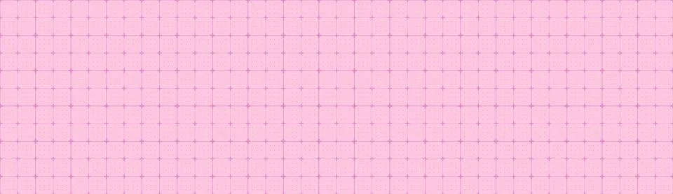 Seamless grid bg with cross marks at line intersections. Pink squared millimeter Illustrazione stock