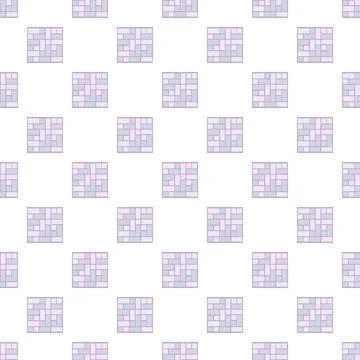 Seamless grid pattern creating abstract mosaic background Illustrazione stock