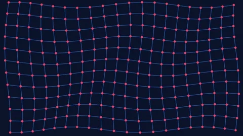 Seamless grid pattern overlay abstract geometric background design element Stock Footage 343631423