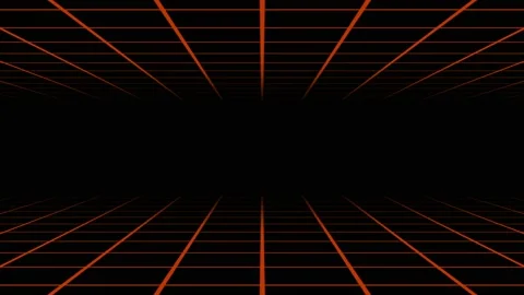 Seamless grid visual, Camera in, with overlay orange color Stock Footage