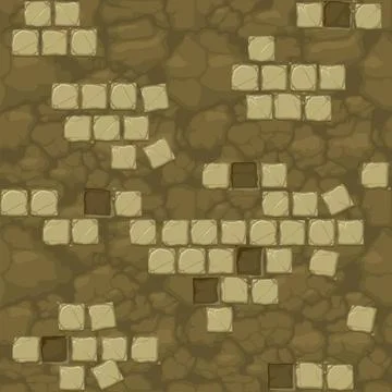 Seamless ground texture with old stone tiles Illustrazione stock