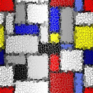 Seamless grunge abstract square pattern. Paint grunge cracks. Illustrazione stock