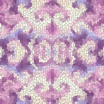 Seamless grunge abstract square pattern. Paint grunge cracks. Stock Illustration