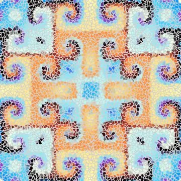 Seamless grunge abstract square pattern. Paint grunge cracks. Stockillustratie