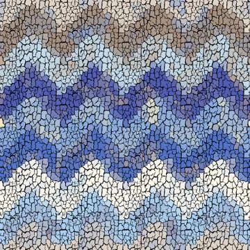 Seamless grunge abstract square pattern. Paint grunge cracks. Illustrazione stock