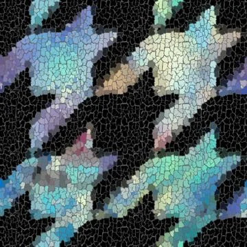 Seamless grunge abstract square pattern. Paint grunge cracks. Illustrazione stock