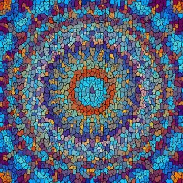 Seamless grunge abstract square pattern. Paint grunge cracks. Illustrazione stock